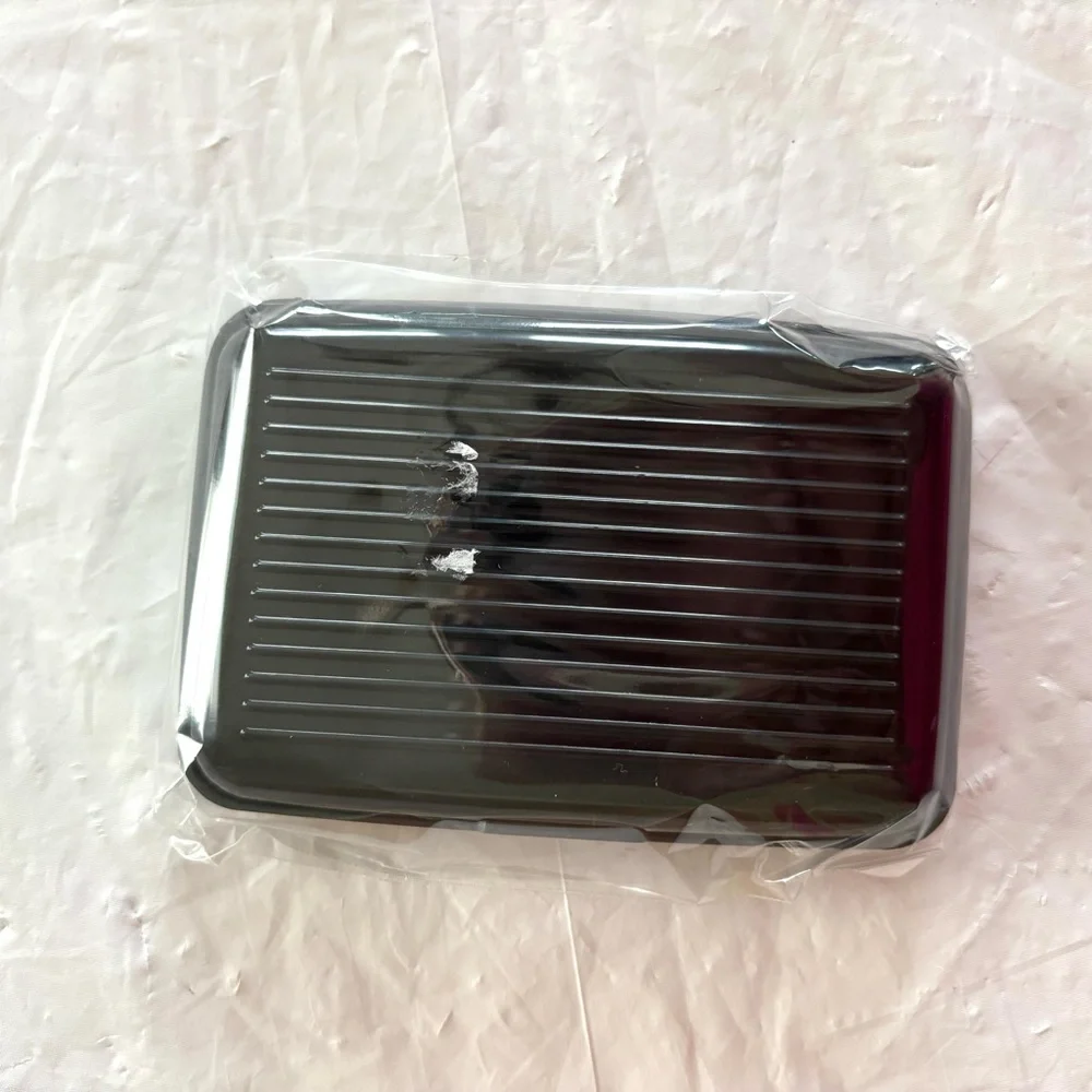 NWT RDIF Wallet CC Card Holder Glossy Black Case